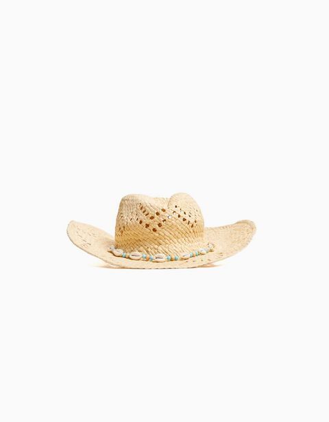 Bershka Sombrero cowboy conchas oferta