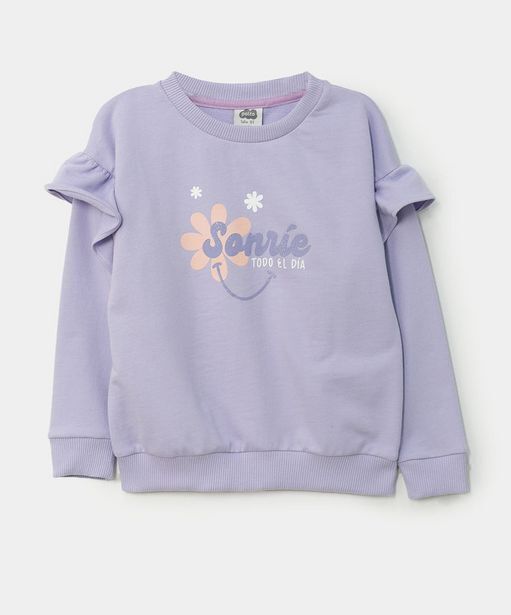 Polito Buzo para bebé niña en burda color lila con boleros oferta