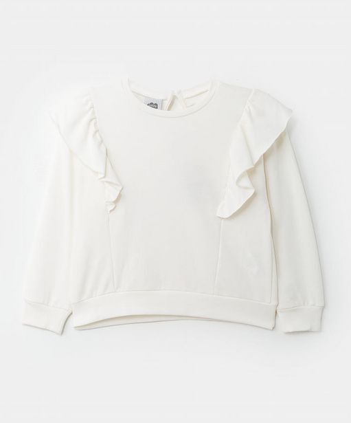 Polito Buzo para niña en burda color marfil oferta
