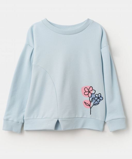 Polito Buzo para bebé niña en burda color azul claro oferta