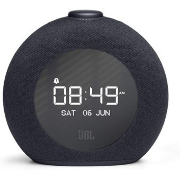 Linio Parlante radio reloj despertador jbl horizon 2 bluetoooth fm - negro oferta