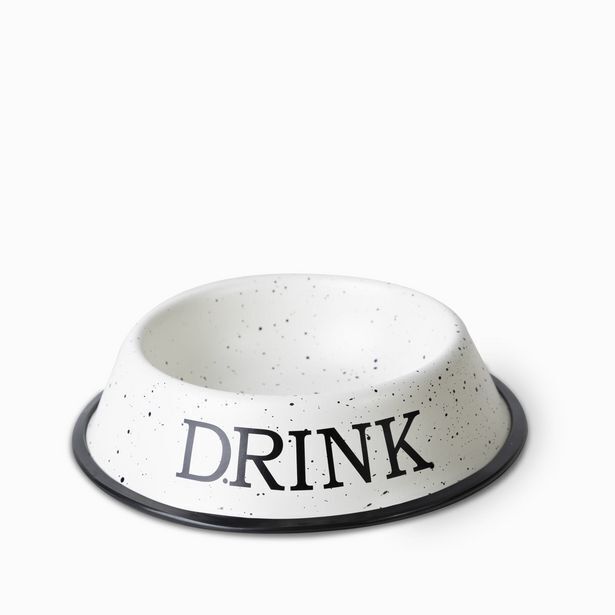 Ambiente Gourmet Tazon para mascota drink granito blanco oferta