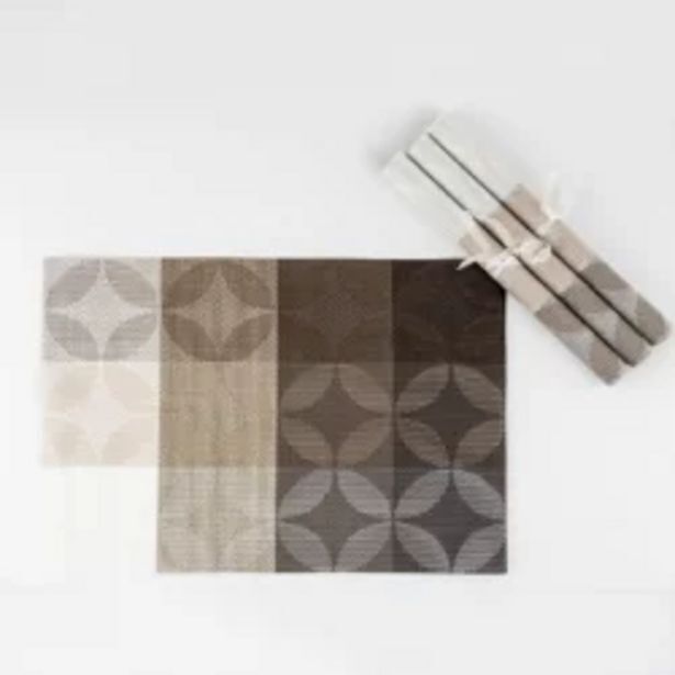 Home Sentry Individuales expressions setx4 pvc rectangul lotto taupe oferta