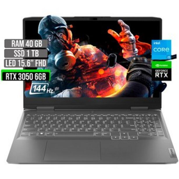 Linio Lenovo intel core i5-13420h ssd 1tb ram 40gb rtx 3050 6gb led 15.6 fhd 144hz oferta