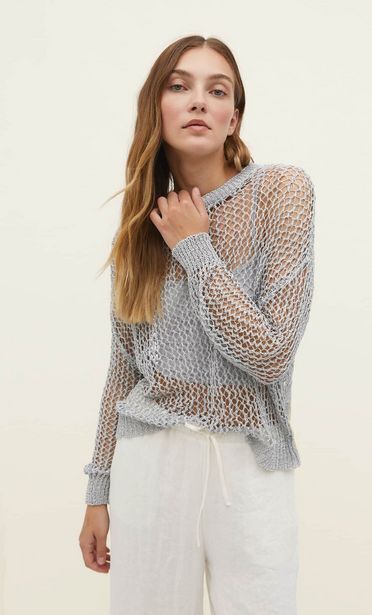 Stradivarius Jersey rejilla brillos oferta