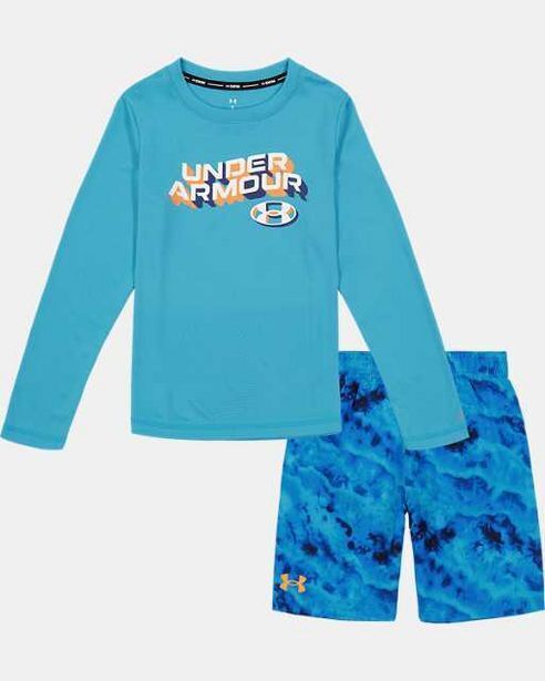 Under Armour Little boys' ua ridge dye long sleeve swim set oferta