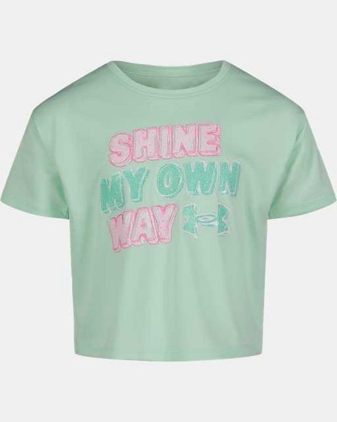 Under Armour Little girls' ua shine my own way short sleeve oferta