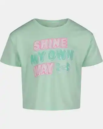 Under Armour Little girls' ua shine my own way short sleeve oferta