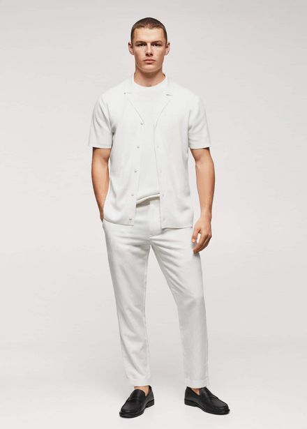 Mango Camisa regular-fit cuello bowling oferta