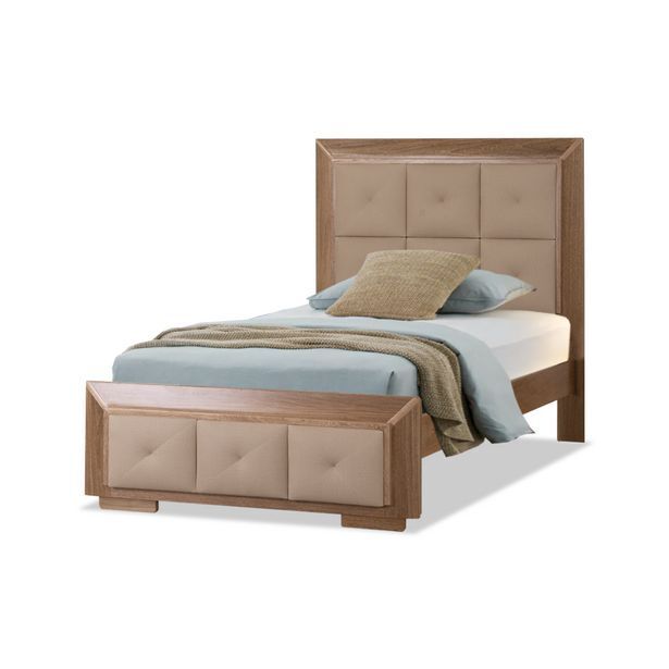 Muebles Jamar Cama juvenil toledo 1.00 eurolino marfil, natural oferta