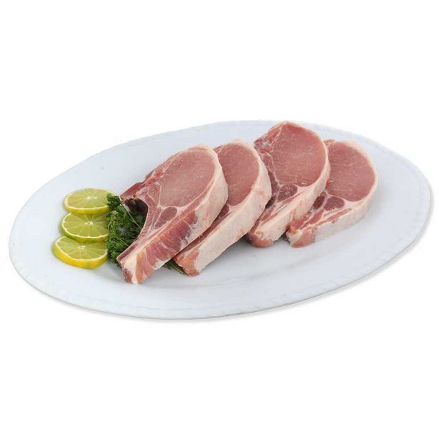 Superdroguería Olímpica Chuleta de cerdo sin piel importada x kg oferta