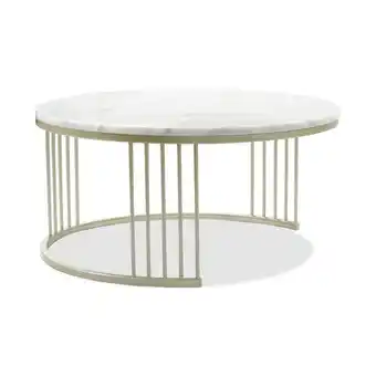Muebles Jamar Mesa de centro 60 owen marmol, champaña oferta