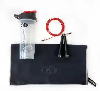 Kit 3 en 1 de entrenamiento funcional fitness k6 lazo cuerda