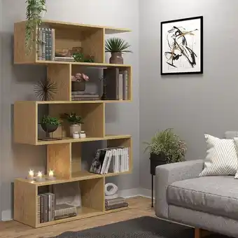 Muebles Jamar Biblioteca axxis natural 90x144x30 oferta