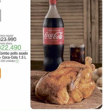 Jumbo Combo pollo asado + coca cola 1,5l oferta