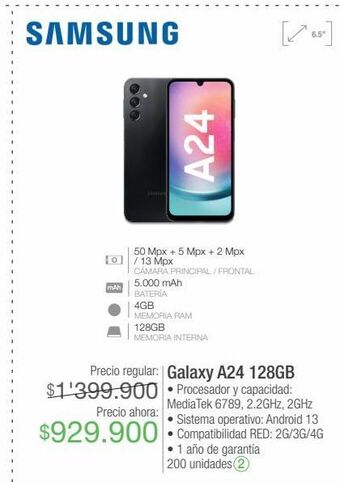 Jumbo Celular samsung galaxy a24 oferta