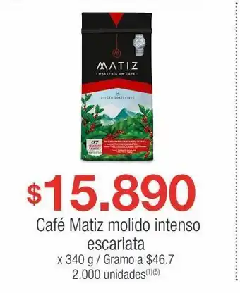 Café matiz molido intenso escarlata x 340 g