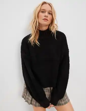 American Eagle Ae boucle suéter de cuello alto oferta