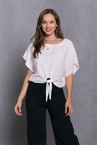 Pacífika Blusa manga corta blanco oferta