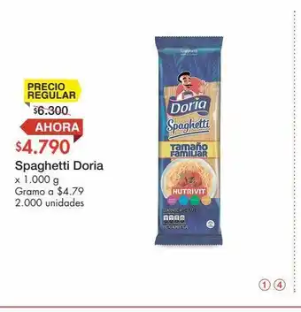 Metro Spaguetti doria x 1000g oferta
