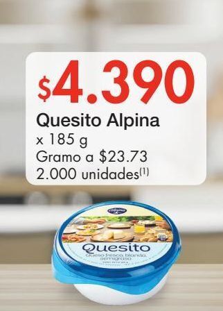 Metro Quesito alpina x 185 g oferta