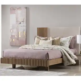 Muebles Jamar Cama semi doble denzel natural, off white oferta