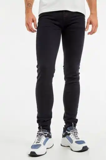 Jean super skinny tiro bajo sin rotos