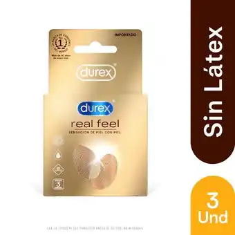 Preservativo durex real feel 3 unidades