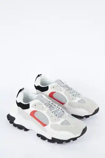 Koaj Tenis de plataforma unicolores con contrastes y relieve en suelas oferta