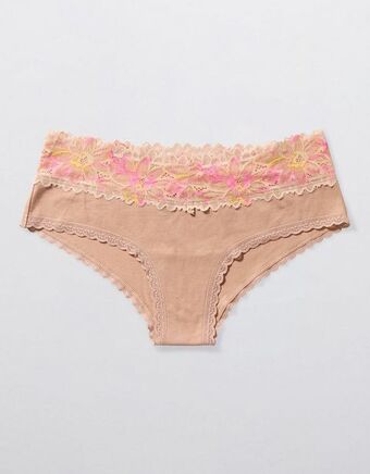 American Eagle Interior aerie de algodón sunkissed lace cachetero oferta