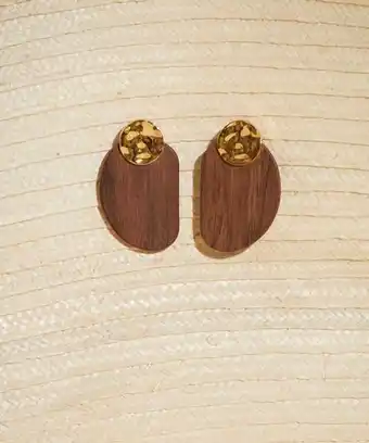 Topos en madera y baño oro 24k