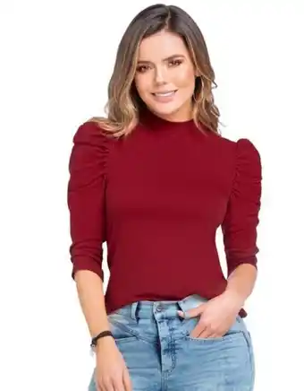 Flamingo Blusa vinotinto atypical t oferta