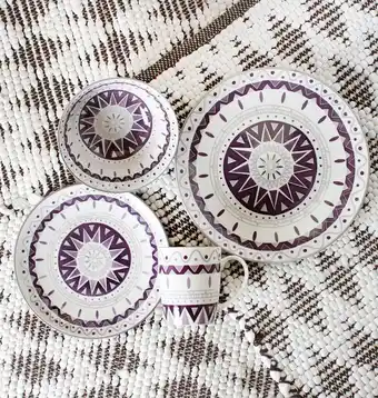 Combo vajilla 16 piezas onda artesanal - ikhome