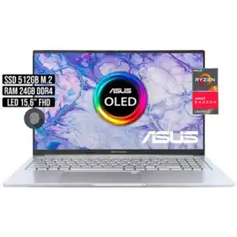 Linio Asus vivobook amd ryzen 5-5600h ssd 512gb ram 24gb oled 15.6 fhd oferta