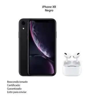 Olímpica Celular iphone xr de 64gb reacondicionado negro + airpods pro 2 genericos oferta