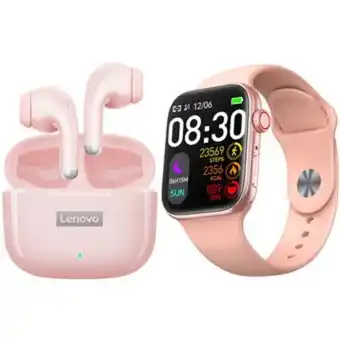 Linio Lenovo lp40 pro audífono bluetooth y reloj inteligente t900 pro max pantalla grande de 1.81pulgadas oferta