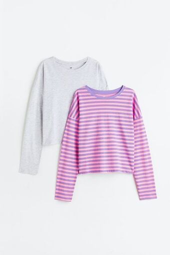 H&M Pack de 2 camisetas en punto de algodón oferta