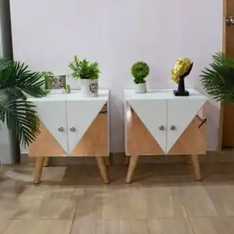 Linio Combo 2 mesas de noche moderna tk modulares oferta