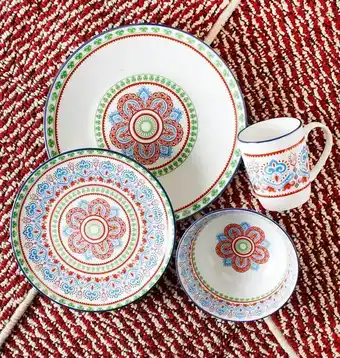 Pepe Ganga Combo vajilla 16 piezas marroquí - ikhome oferta