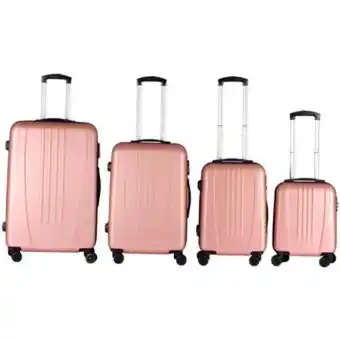 Linio Set kit de 4 maletas de viaje travel elite abs sky oferta