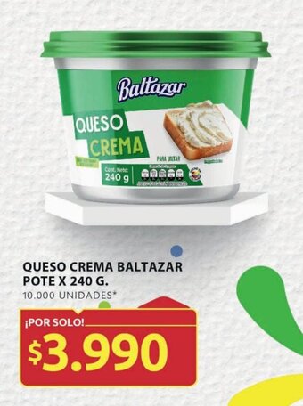 Ara QUESO CREMA BALTAZAR POTE X 240 G. oferta