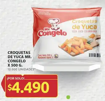Ara CROQUETAS DE YUCA MR. CONGELO X 500 G. oferta