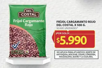 Ara FRÍJOL CARGAMANTO ROJO DEL COSTAL X 500 G. oferta