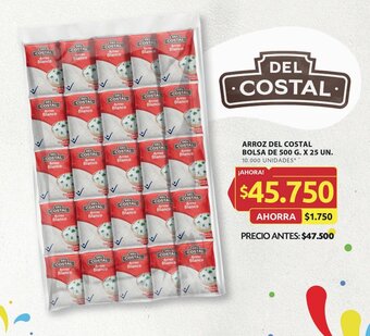 Ara ARROZ DEL COSTAL BOLSA DE 500 G. X 25 UN. oferta