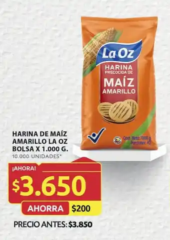 Ara HARINA DE MAÍZ AMARILLO LA OZ BOLSA X 1.000 G. oferta