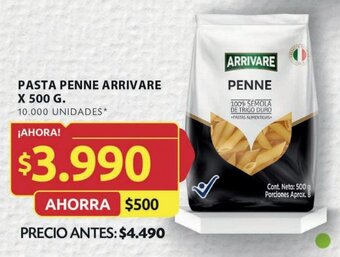 Ara PASTA PENNE ARRIVARE X 500 G. oferta