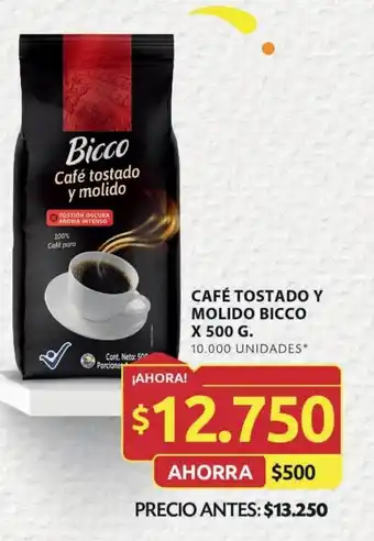 Ara CAFÉ TOSTADO Y MOLIDO BICCO X 500 G. oferta