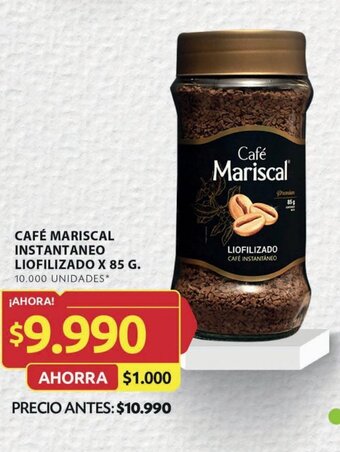 Ara CAFÉ MARISCAL INSTANTANEO LIOFILIZADO X 85 G. oferta