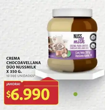 Ara CREMA CHOCOAVELLANA DÚO NUSSMILK X 350 G. oferta