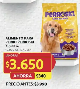 Ara ALIMENTO PARA PERRO PERROSKI X 800 G. oferta